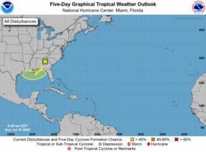Five-Day Graphical Tropical Weather Outlook | July 10, 2022
