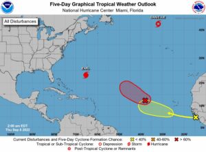 Five-Day Graphical Tropical Weather Outlook | September 8, 2022