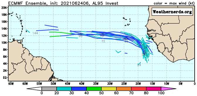 ECMWF Ensemble, 2021062406, AL95 Invest