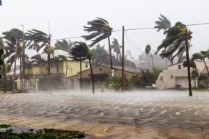 Hurricane Irma winds in south Florida