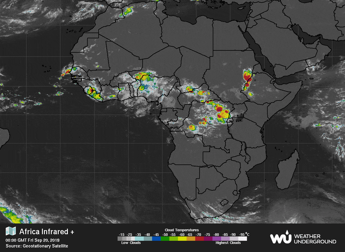 Africa Infrared Satellite | 20 September 2019