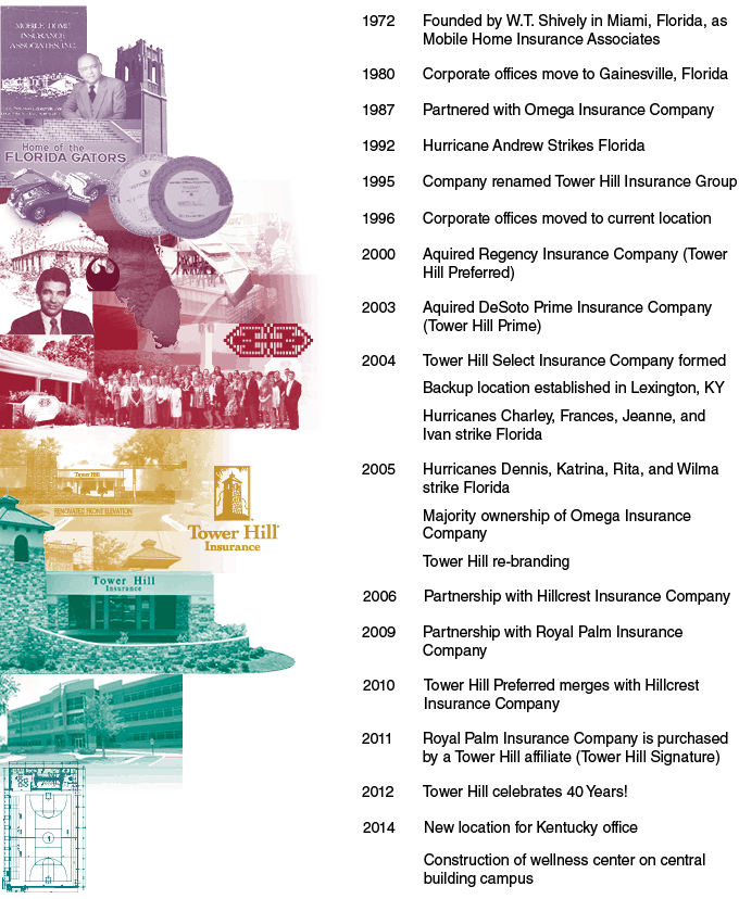 Tower Hill Timeline