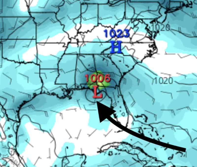Invest 95 GFS Model | September 16, 2019