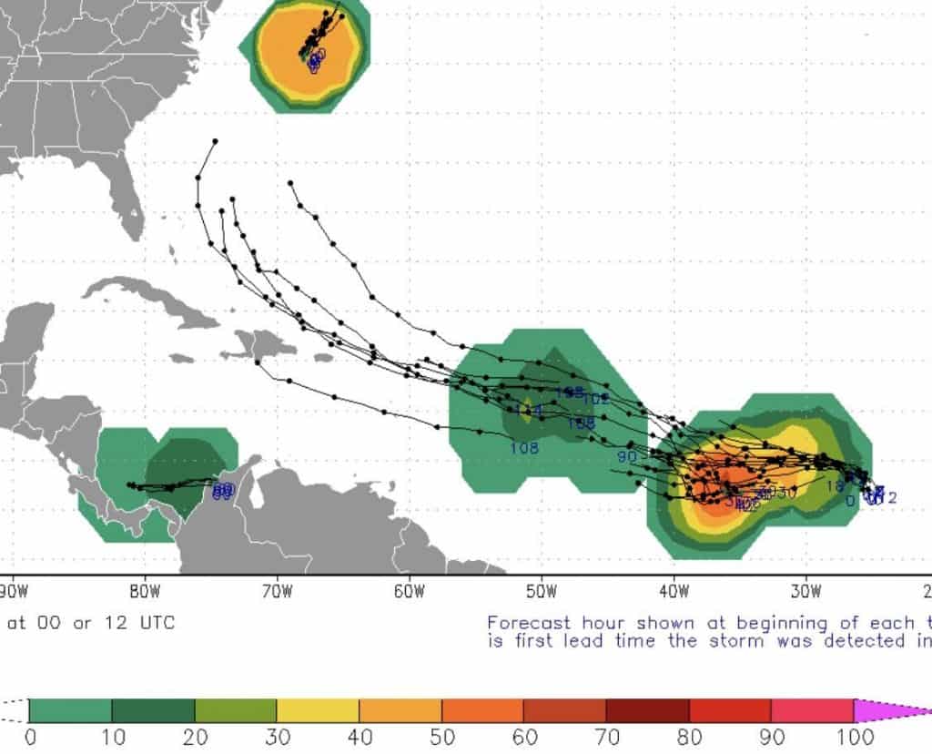 Invest 96L Forecast Track Models | August 1, 2019