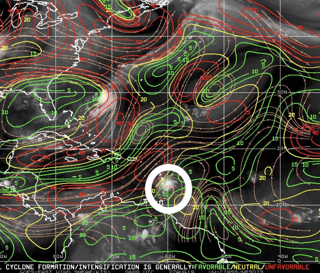 Tropical Cyclone Formation Conditions | August 27, 2019