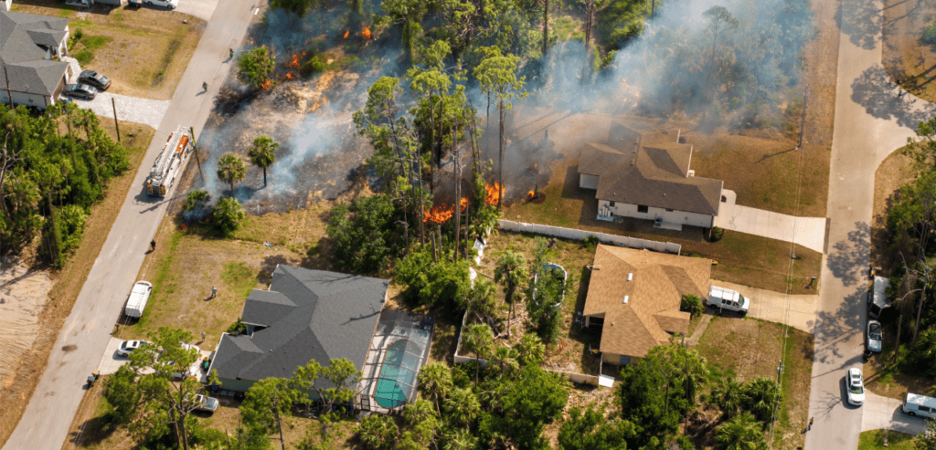 Florida Home wildfire