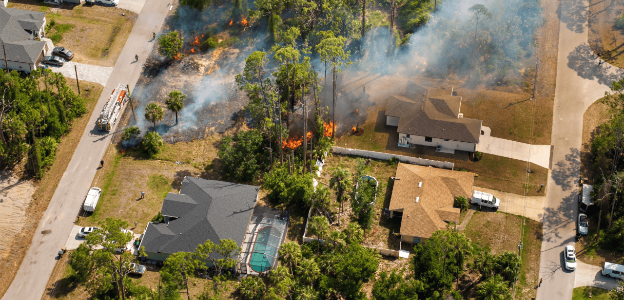 Florida Home wildfire