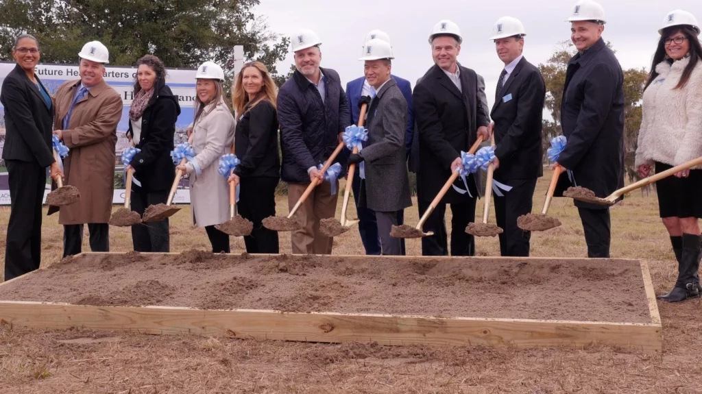 Executives at groundbreaking