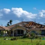 Damaged Florida home