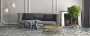 Flooded Living Room