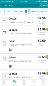 GasBuddy App Screenshot