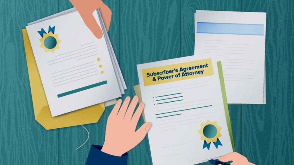 Subscriber's Agreement & Power of Attorney
