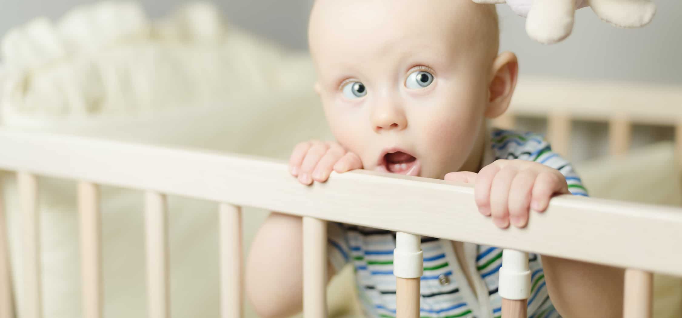 Baby in crib