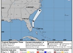 TD3 Forecast Cone