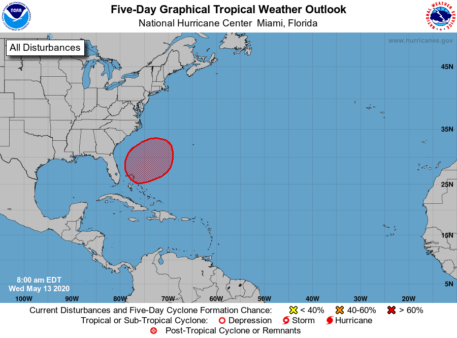 Atlantic 5-Day Outlook | May 13, 2020