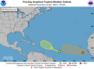 Five-Day Graphical Tropical Weather Outlook | August 6, 2021